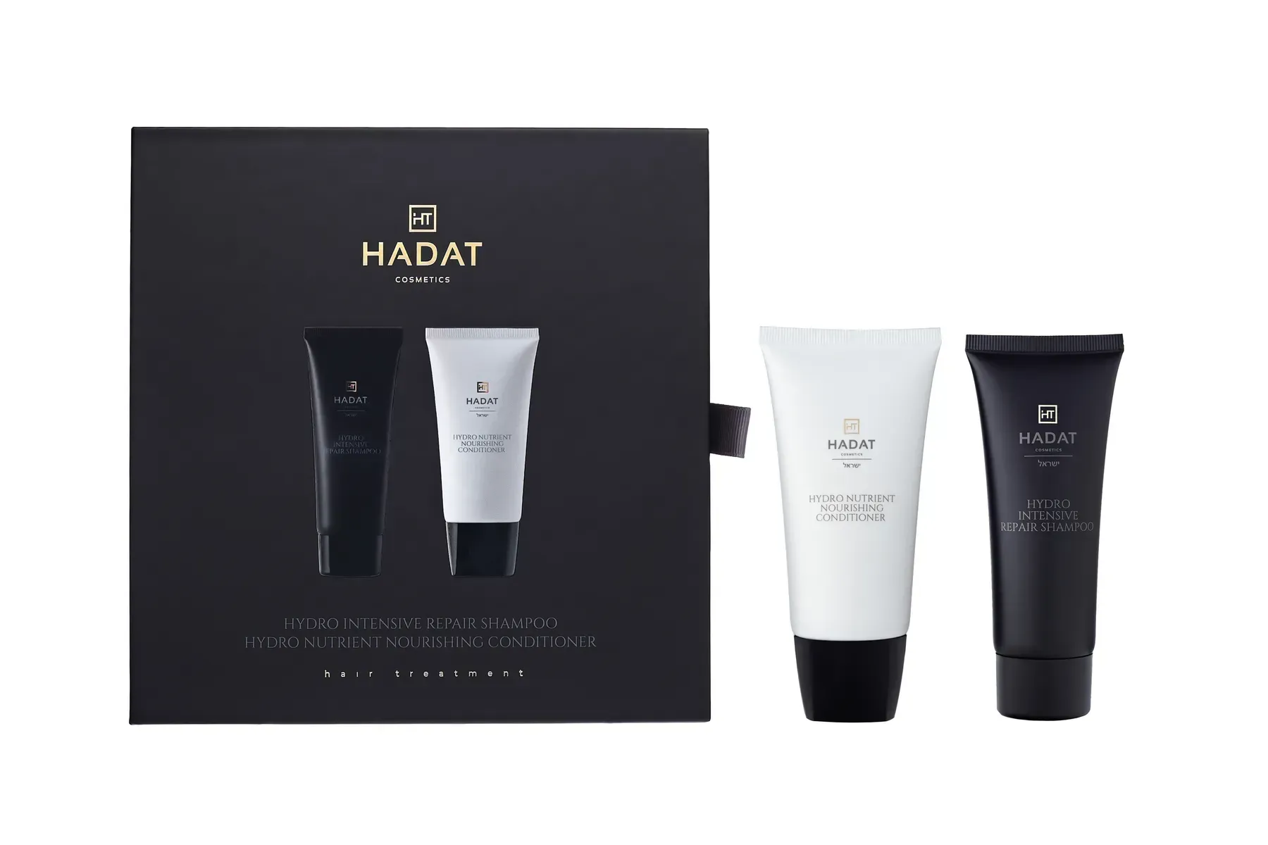 Подарочный Набор для Интенсивного Восстановления Волос Hadat Hydro Intensive Repair Shampoo + Hadat Hydro Nutrient Nourishing Conditioner (70 ml)-Hadat Hydro Intensive Repair Shampoo + Hadat Hydro Nutrient Nourishing Conditioner (70 ml)